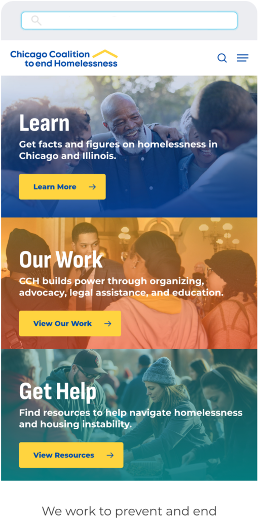 mobile-cch-home CCH mobile website homepage