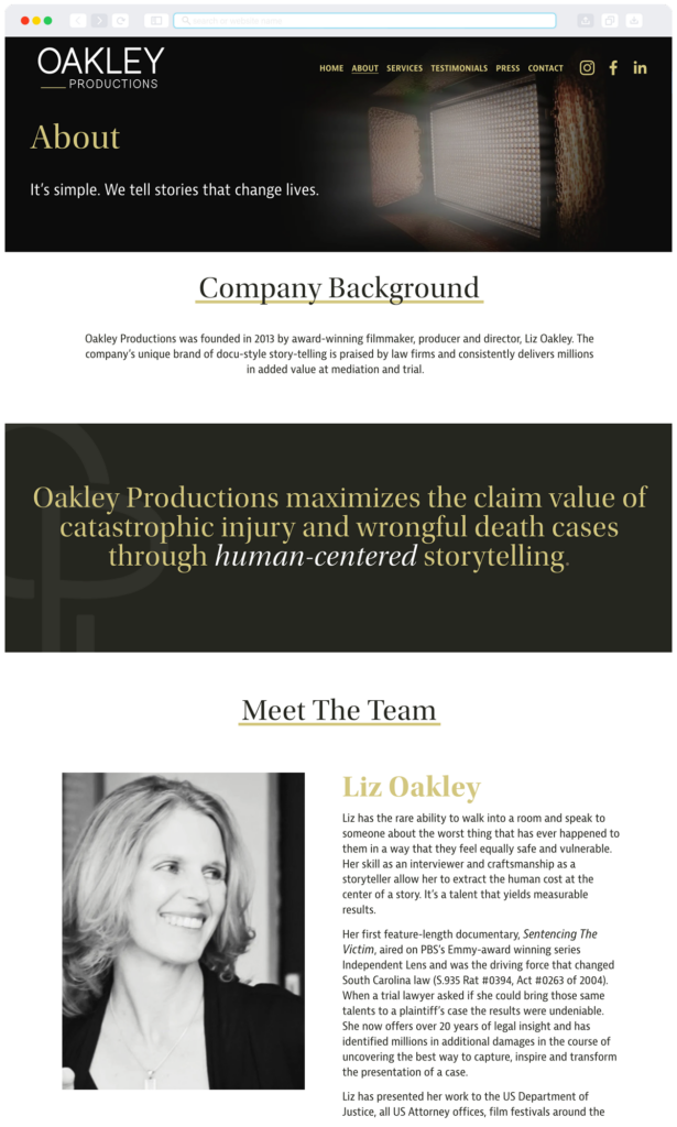 oakley-productions-about-page-case-study